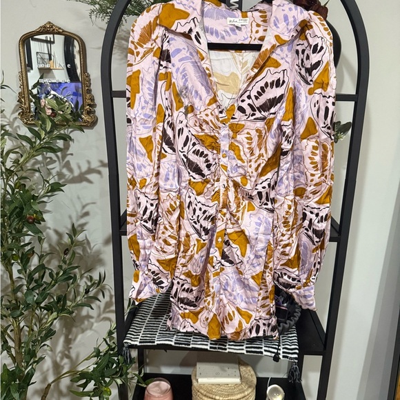 For Love And Lemons Multicolor Long Sleeve Dress size small - Picture 2 of 8